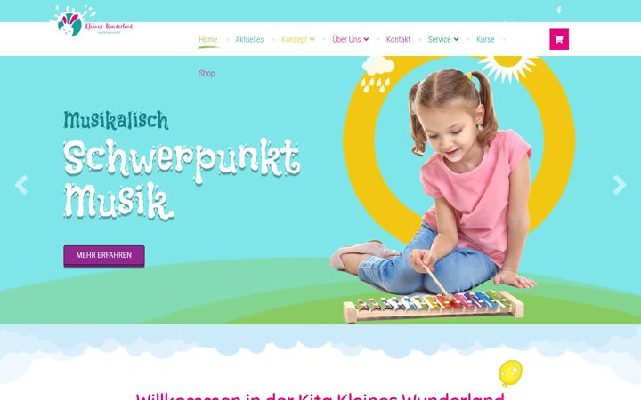 Screenshot of kitakleineswunderland.de