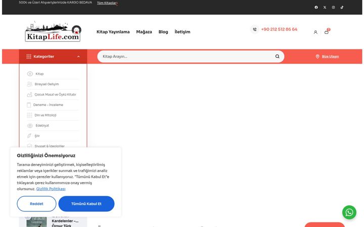 Screenshot of kitaplife.com