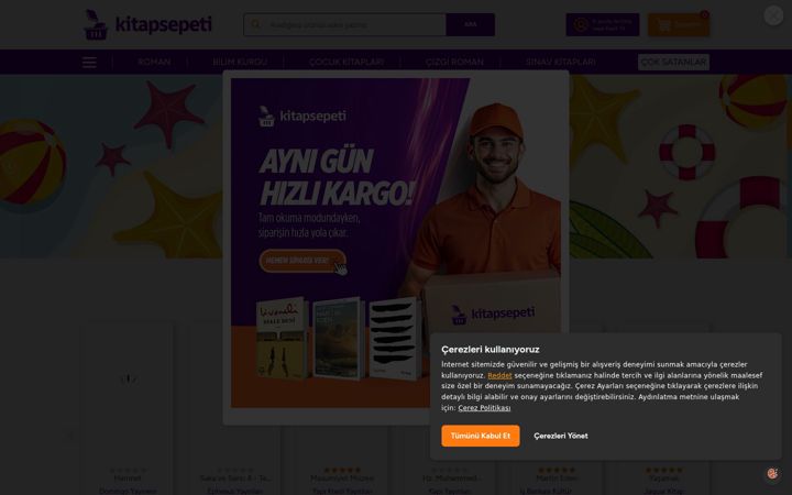 Screenshot of kitapsepeti.com