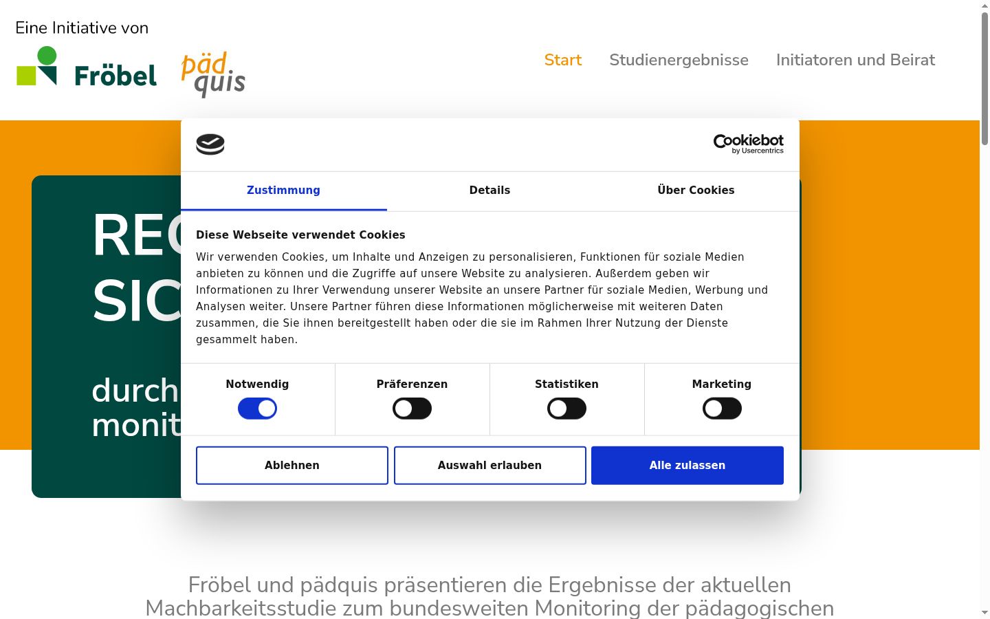 Zrzut ekranu banera zgody wyświetlanego przed jakąkolwiek interakcją