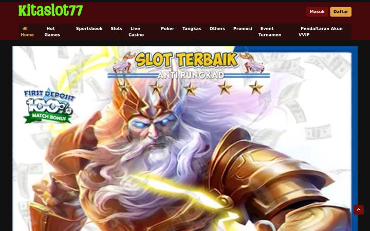Screenshot of kitaslot77.com