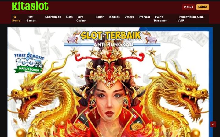 Screenshot of kitaslots.com