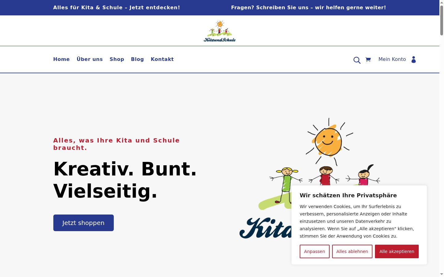Sutikimo reklamjuostės, rodytos prieš bet kokią sąveiką, ekrano kopija