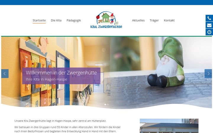 Screenshot of kitazwergenhuette.de