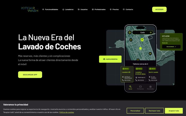 Screenshot of kitcarwash.com