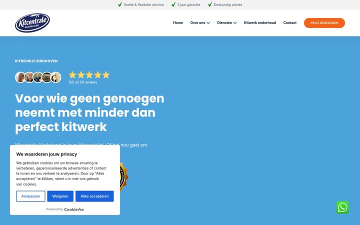 Screenshot of kitcentralenederland.nl