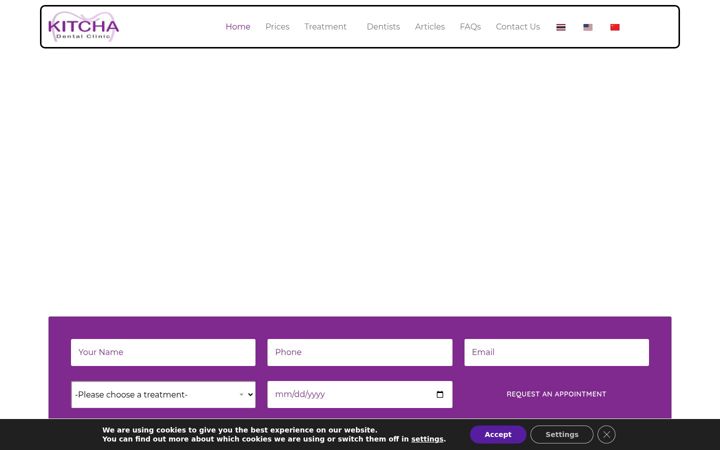 Screenshot of kitchaclinic.com
