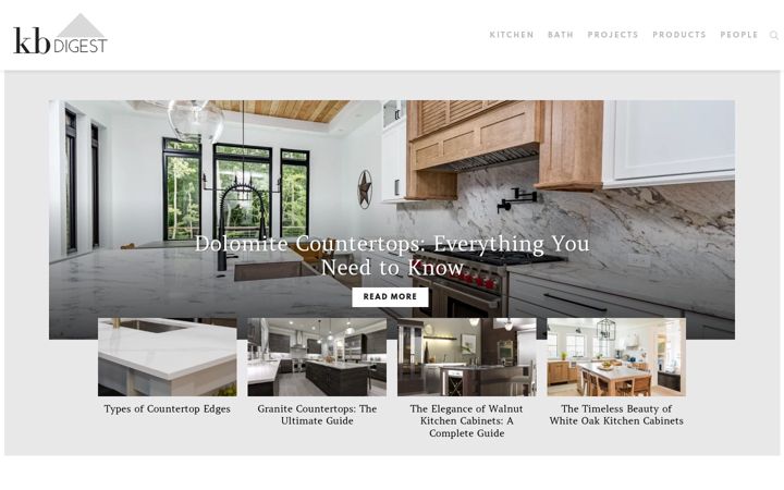Screenshot of kitchenandbathdigest.com