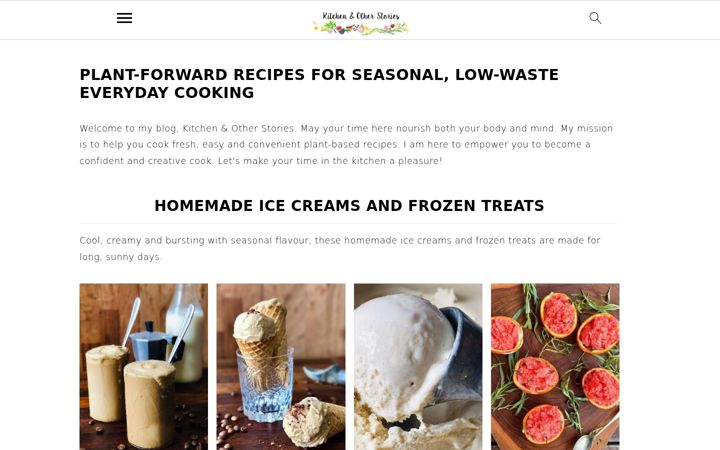 Screenshot of kitchenandotherstories.com