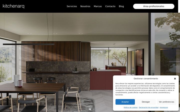 Screenshot of kitchenarq.com
