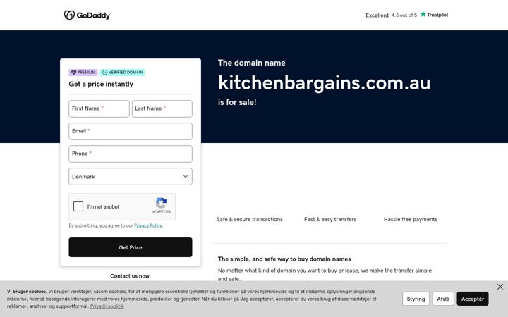 Screenshot of kitchenbargains.com.au