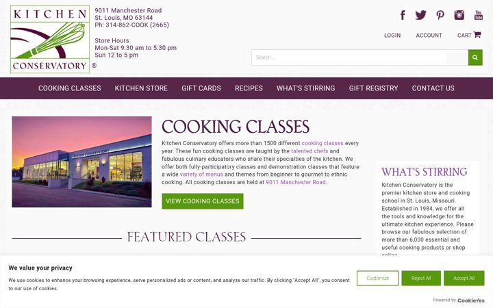 Screenshot of kitchenconservatory.com