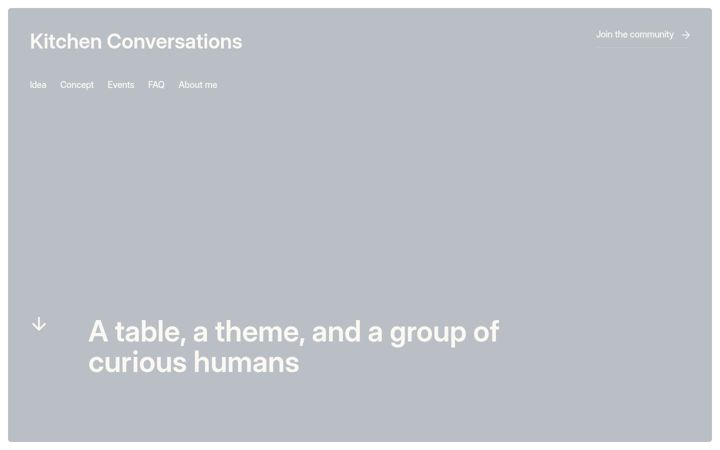 Screenshot of kitchenconversations.dk