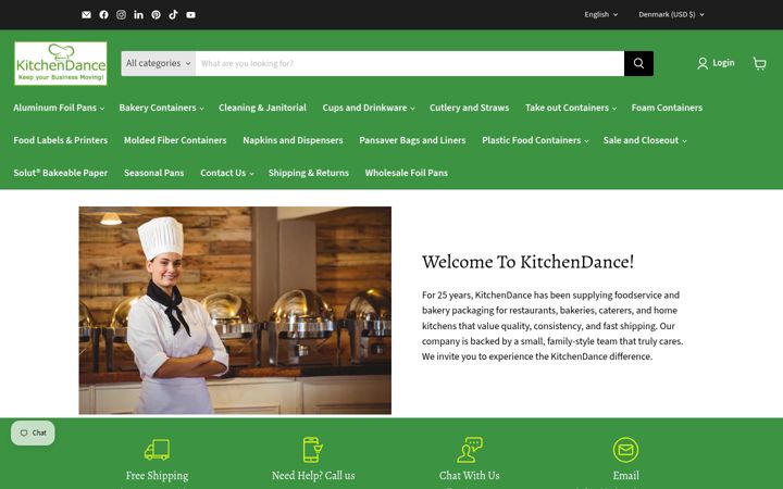 Screenshot of kitchendance.com