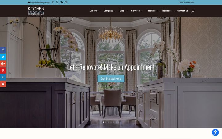 Screenshot of kitchendesigns.com