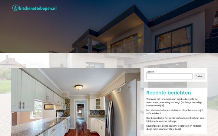 Screenshot of kitchenettekopen.nl