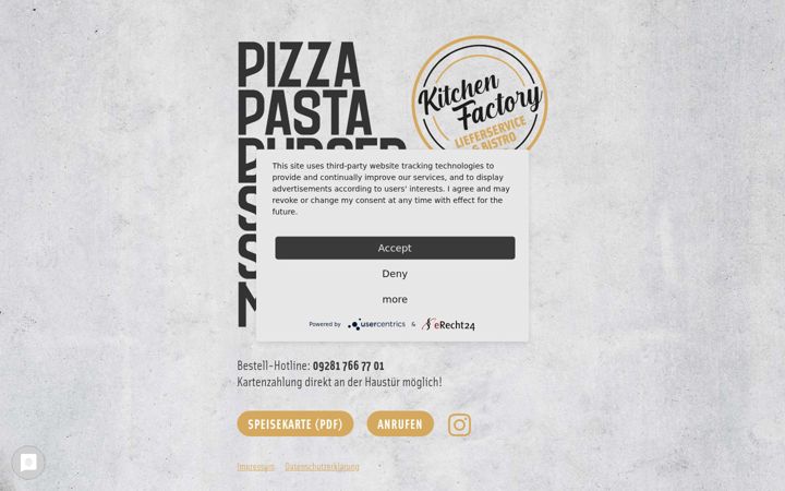Screenshot of kitchenfactory34.de