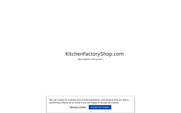 Screenshot of kitchenfactoryshop.com