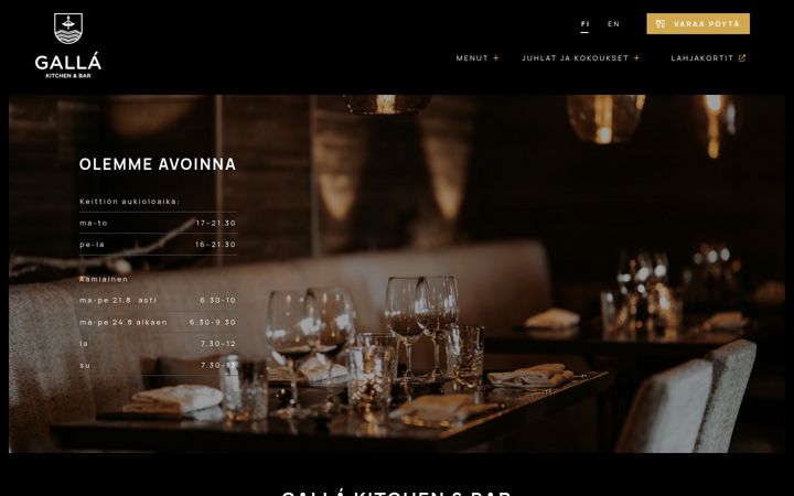 Screenshot of kitchengalla.fi