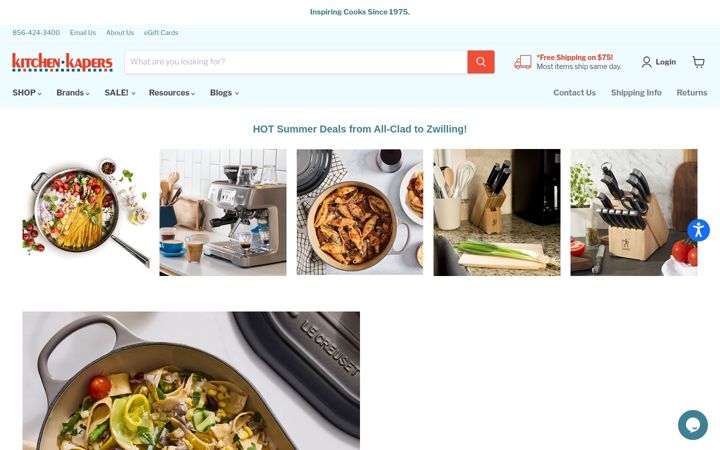 Screenshot του kitchenkapers.com