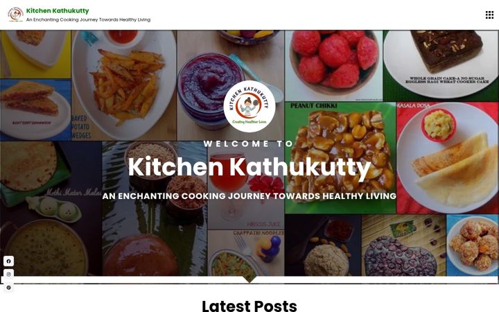 Screenshot of kitchenkathukutty.com
