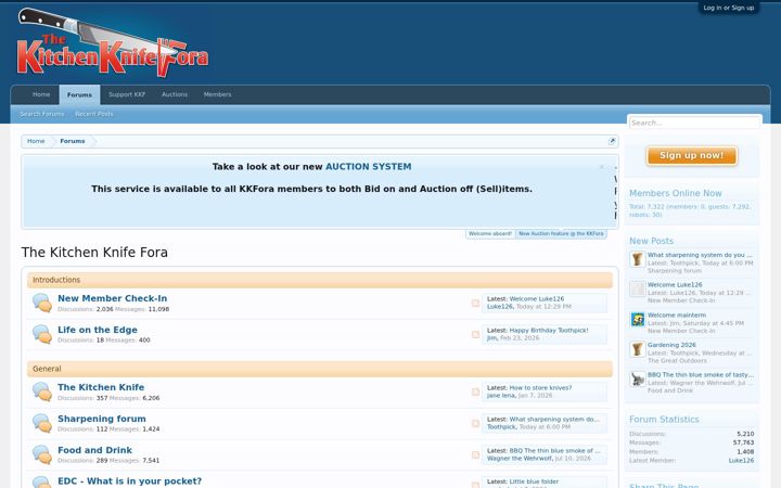 Screenshot of kitchenknifefora.com