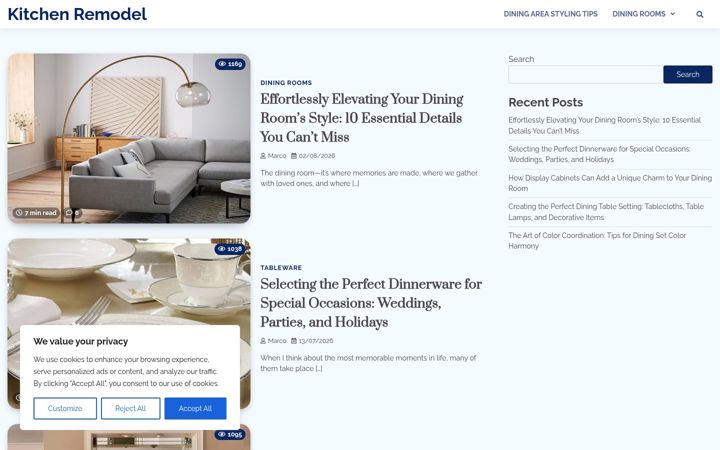 Screenshot of kitchenremodel.info