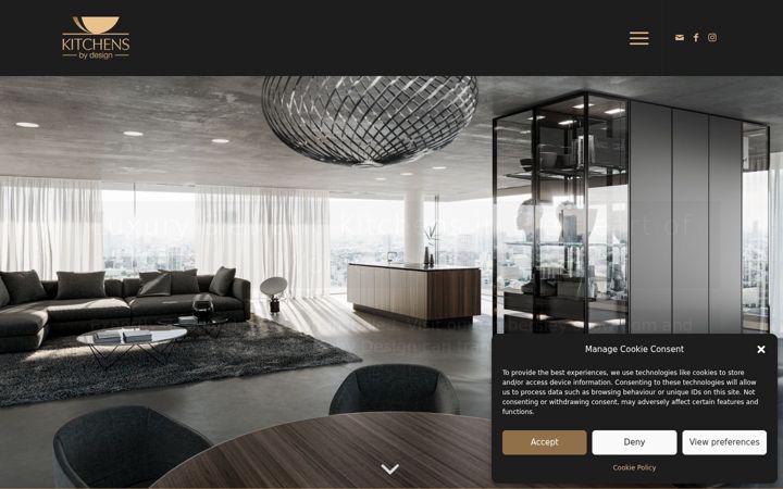 Screenshot of kitchensbydesign.co.uk