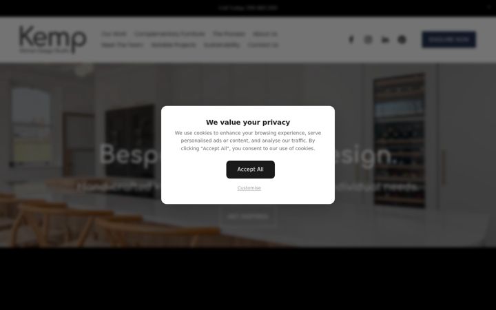 Screenshot of kitchensbykemp.com
