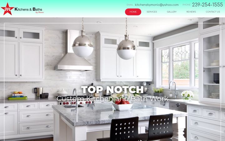 Screenshot of kitchensbymonic.com