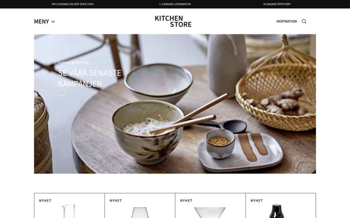 Screenshot of kitchenstore.se