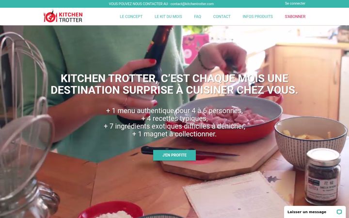 Screenshot of kitchentrotter.com