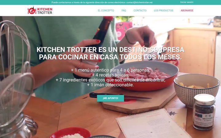 Screenshot of kitchentrotter.net