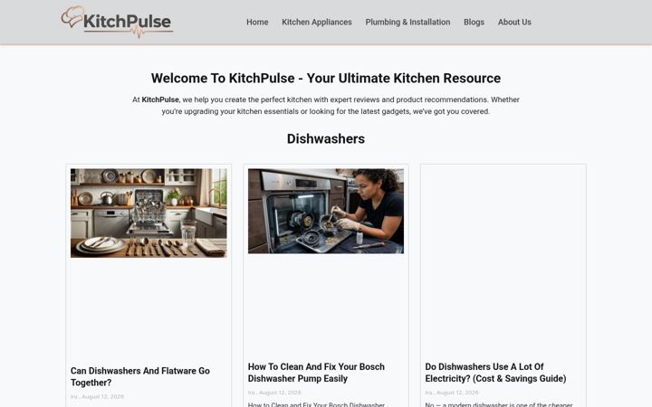 Screenshot of kitchpulse.com