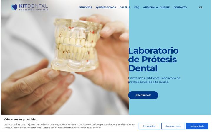 Screenshot of kitdental.com