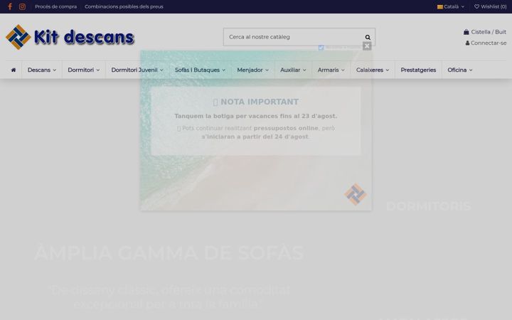 Screenshot of kitdescans.com