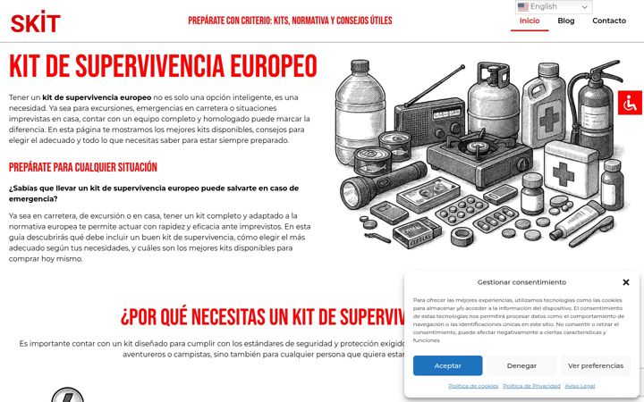 Screenshot of kitdesupervivenciaeuropeo.es