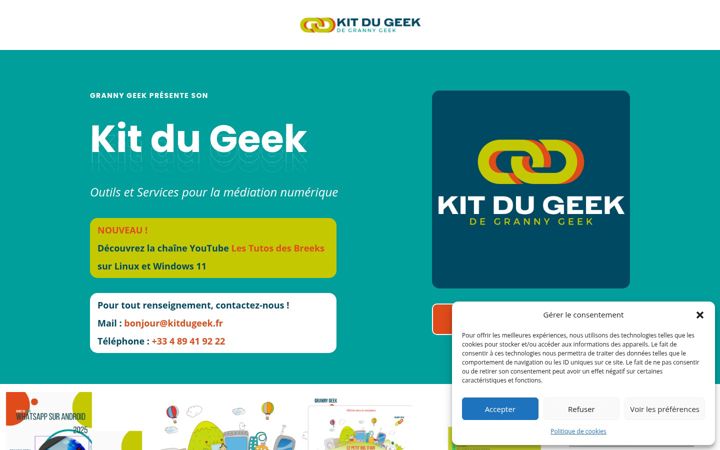 Screenshot of kitdugeek.fr