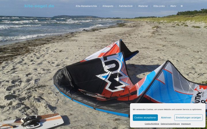 Screenshot of kite-segel.de