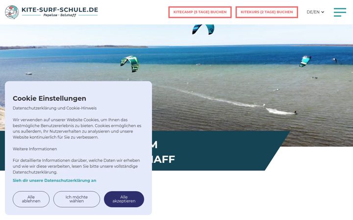 Screenshot of kite-surfers.de
