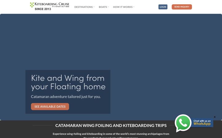 Screenshot of kiteboarding-cruise.com