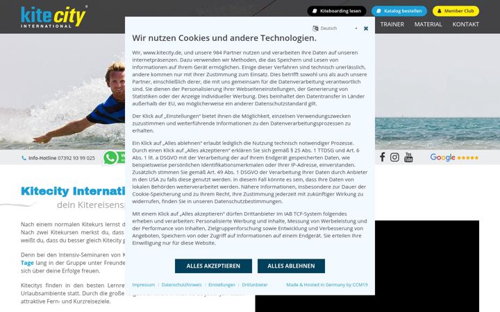 Screenshot of kitecity.de