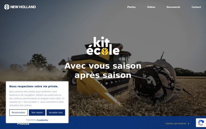 Screenshot of kitecolenewholland.fr
