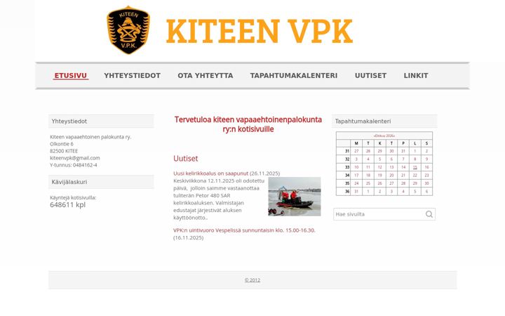Screenshot of kiteenvpk.fi