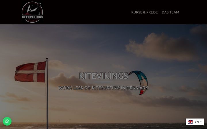 Screenshot of kiten-denmark.de