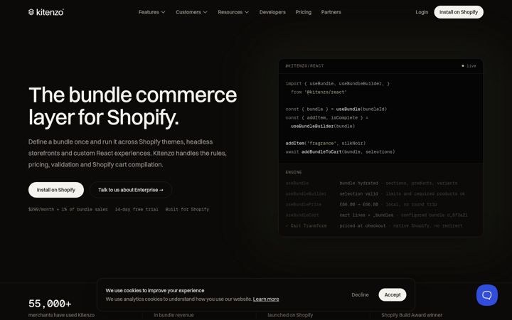 Screenshot of kitenzo.com