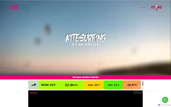 Screenshot of kiteprasonisi.com