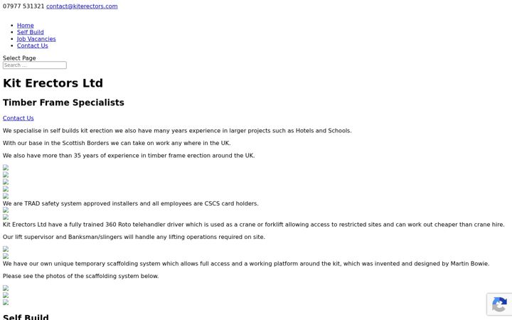 Screenshot of kiterectors.com