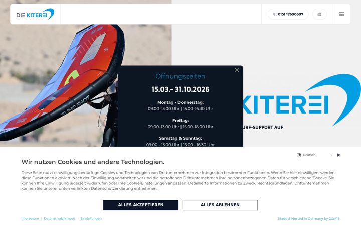 Screenshot of kiterei.de