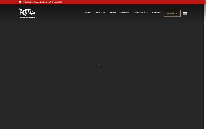 Screenshot of kitesrestaurant.ie